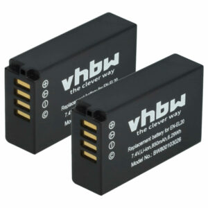 2x Bateria substitui Nikon EN-EL20a, EN-EL20 - 850mAh, 7.4V, Li-Ion