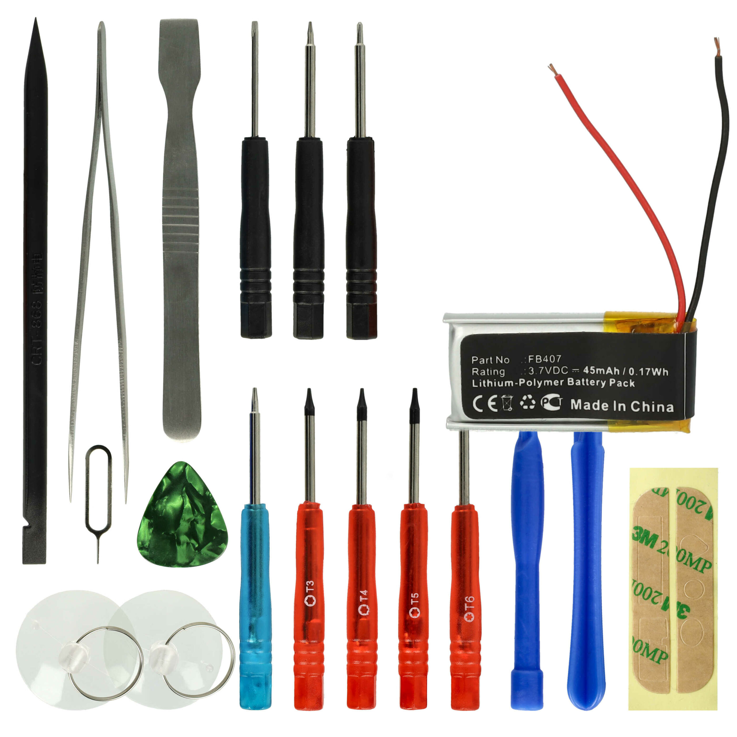 Bateria para Smartwatch Fitbit FB407 - 45 mAh 3.7 V Li-polímero + Ferramentas - Image 2
