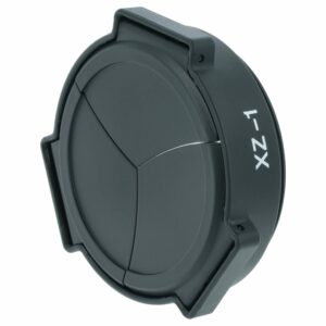 Tampa de Objetiva Automática vhbw para Olympus LC-63A - Plástico Preto