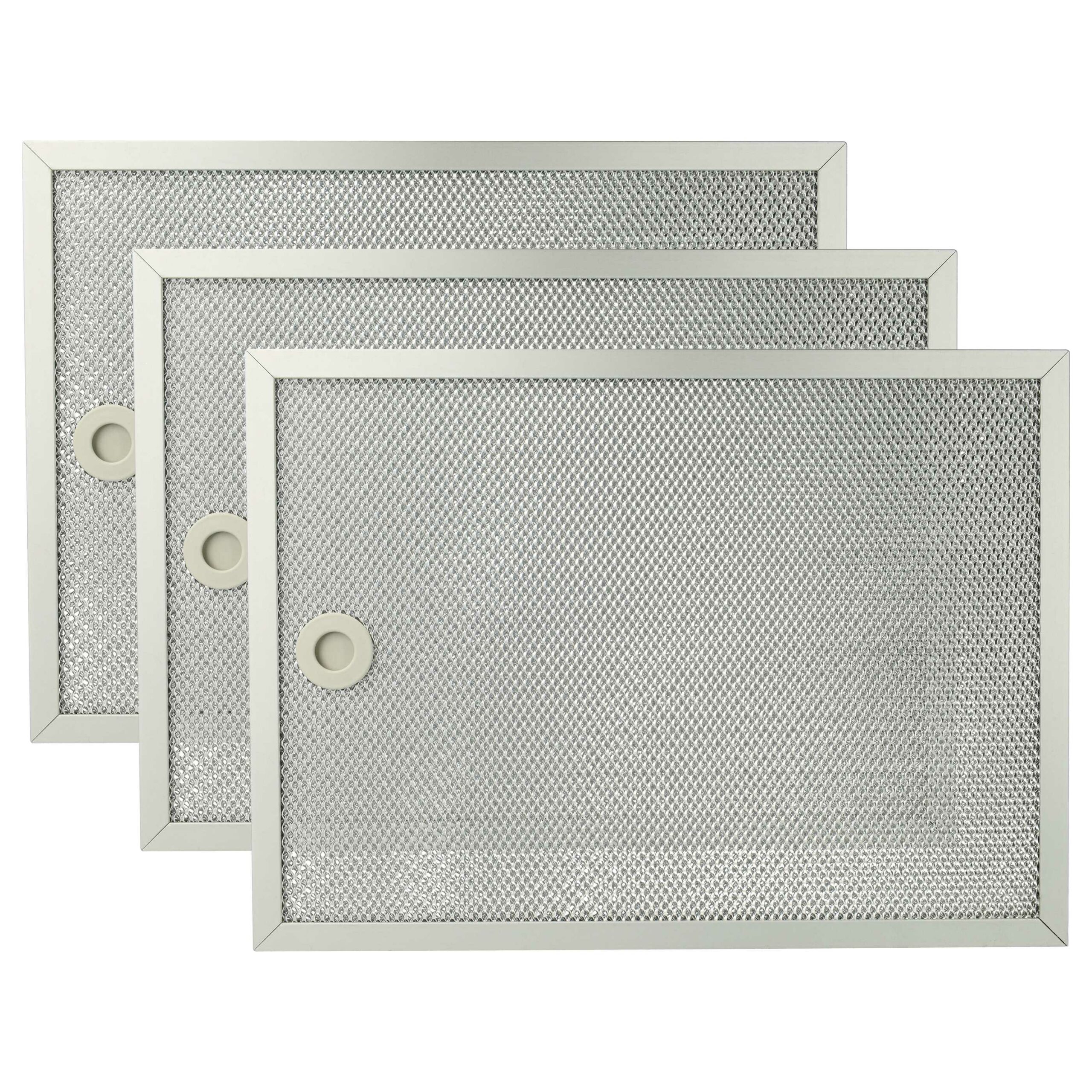 3x Filtro de Graxa Metal Longa Duração vhbw para AEG 50240208004, 50232705009, 4055468484