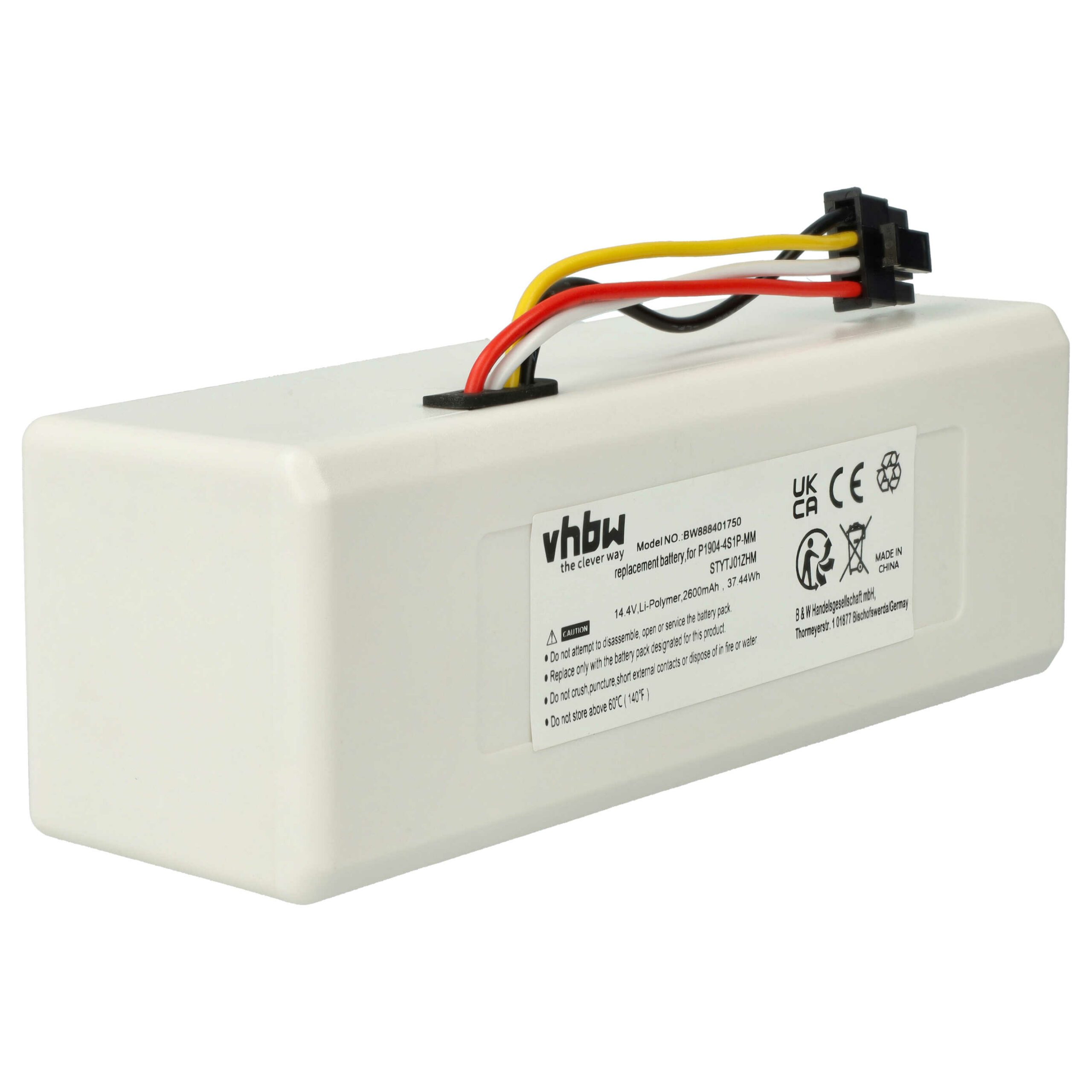 Bateria vhbw 2600mAh 14.4V para Dreame, Xiaomi, Xiaowa e Roborock - Image 3