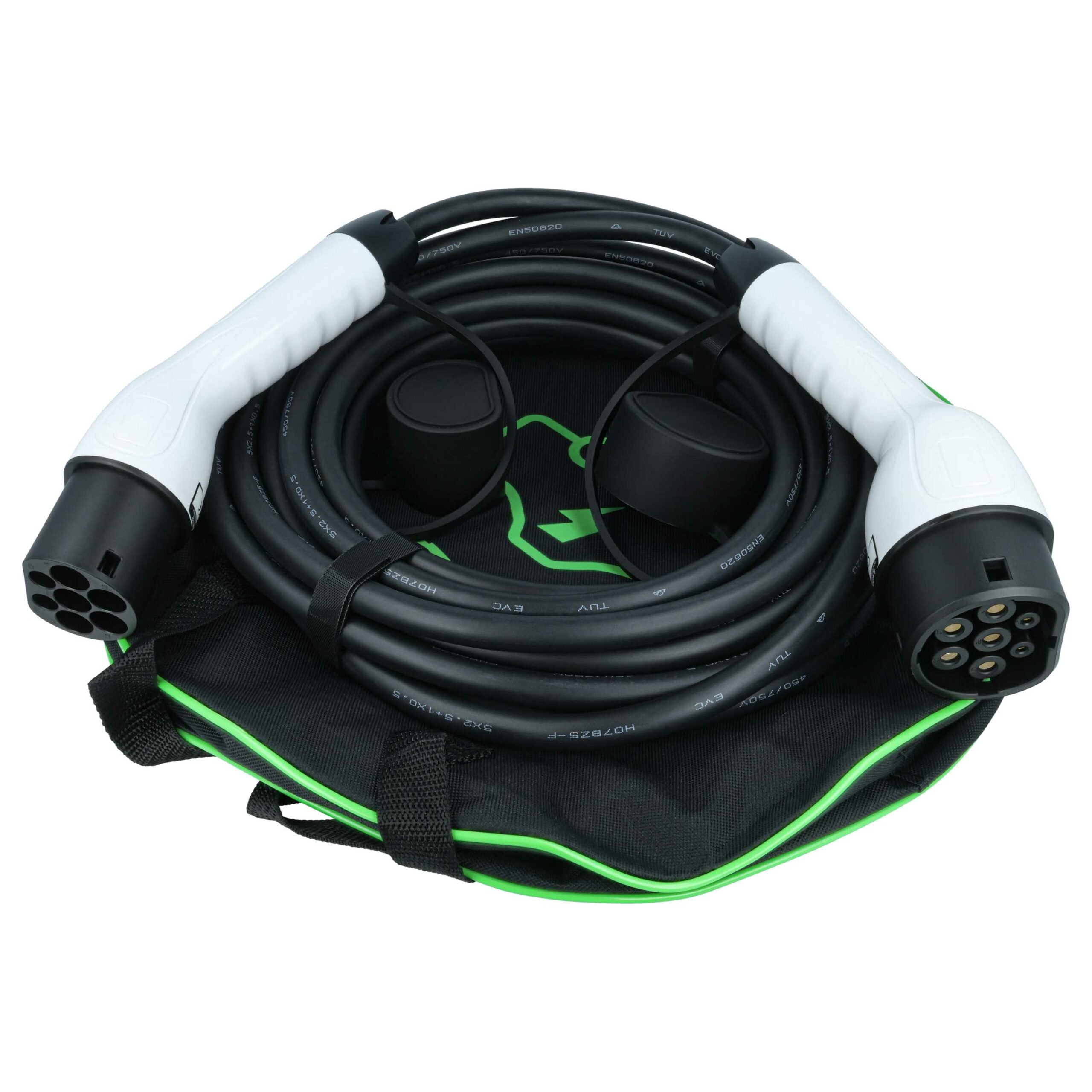 Cabo de Carregamento Type 2 para Type 2, Trifásico, 16 A, 11 kW, 10 m - vhbw
