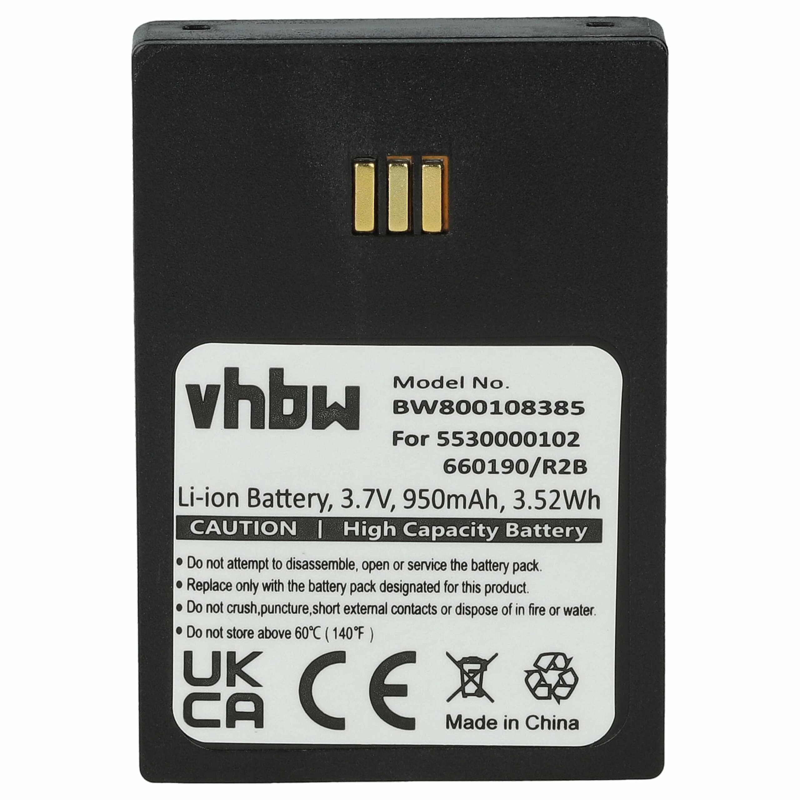 5x Bateria vhbw 3BN78404AA para telefones Ericsson DECT - 950 mAh 3.7 V Li-Ion - Image 3