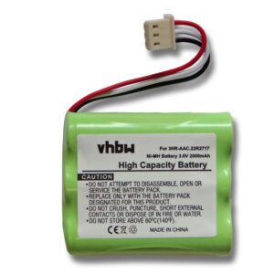 Bateria para Controlador RAID IBM vhbw - Substitui 44L0313, 42R5070, 22R2717 - 2000 mAh 3.6V NiMH