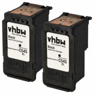 2x Cartuchos de Tinta vhbw Compatíveis com Canon PG-545XL, PG-545 - Impressora IP2820 - Preto