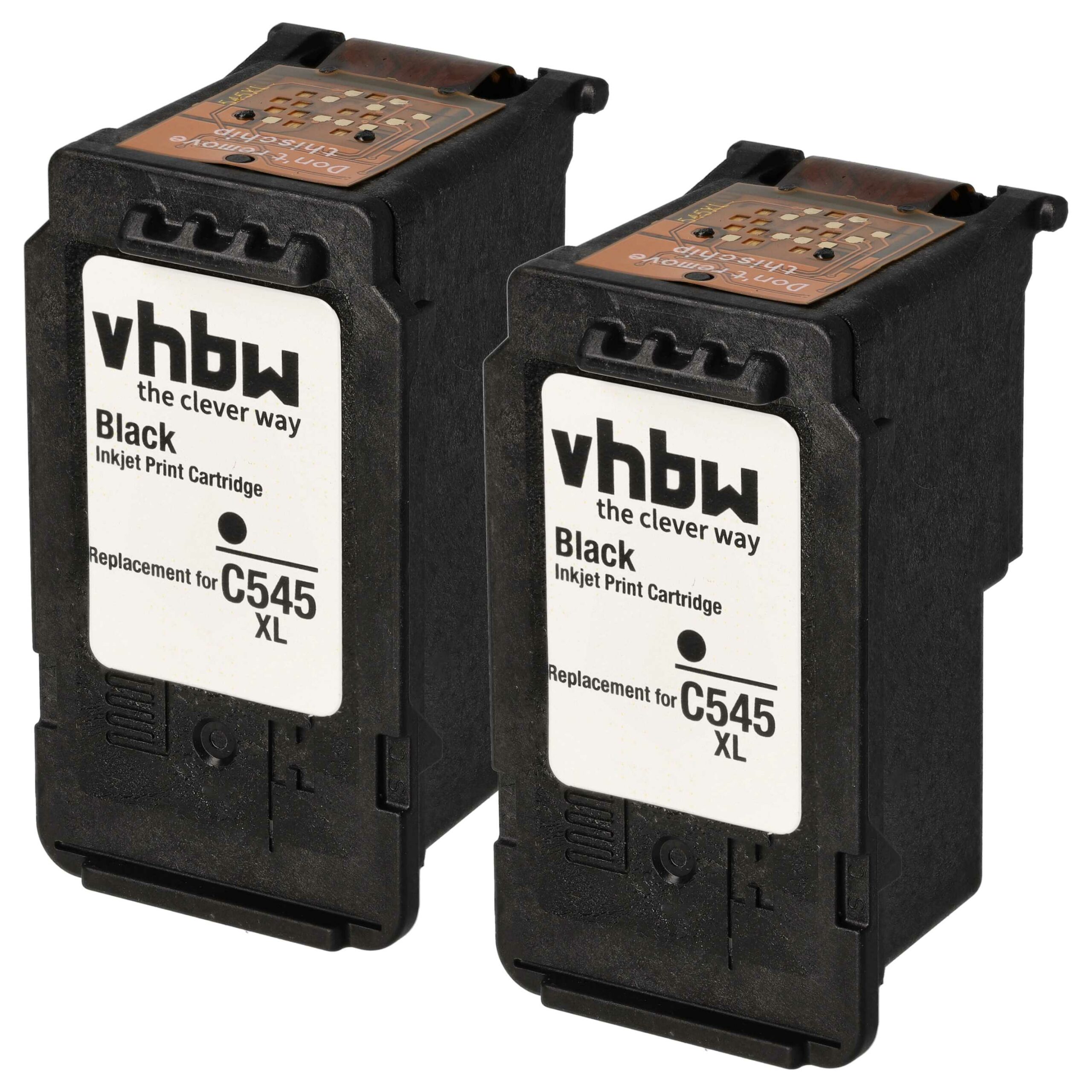 2x Cartuchos de Tinta vhbw Compatíveis com Canon PG-545XL, PG-545 - Impressora IP2820 - Preto