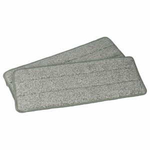 2x Cabeça de Mop Compatível Clean Maxx 09996 - Poliéster, Branca e Cinzenta