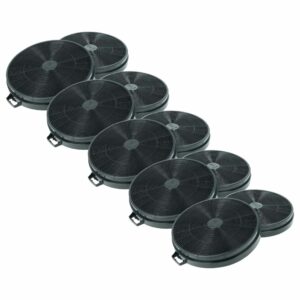 10x Filtro de Carvão Ativado Compatível com AEG 902793719 para Exaustor Zanussi - 20,2 cm