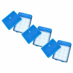 Pack de 6 Filtros de Espuma/Tecido vhbw para Aspiradores Philips CP0484/01 (13,7 x 20 cm)