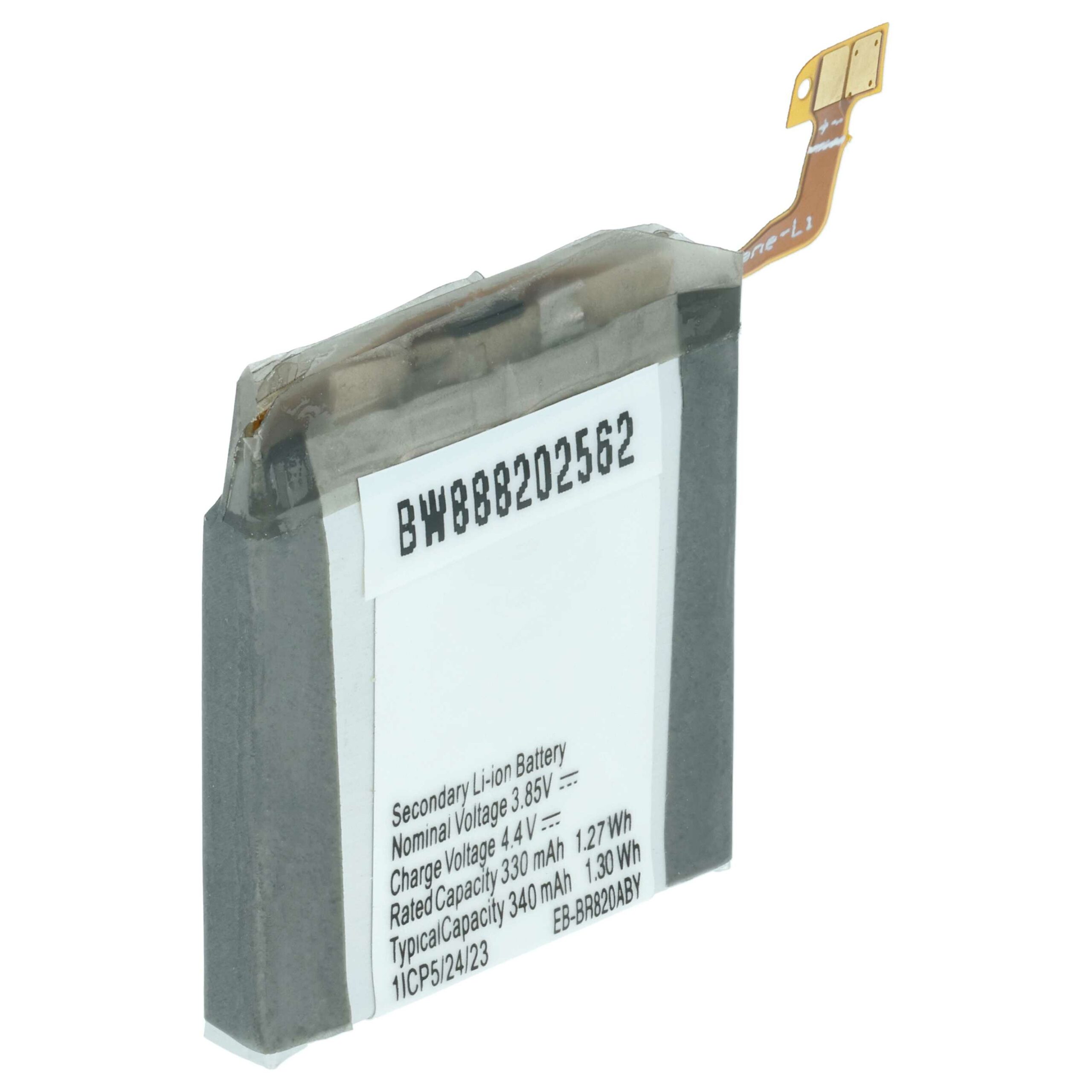 Bateria vhbw para Samsung Smartwatch EB-BR820ABY, GH43-04966A - 320 mAh 3.85 V Li-polymer