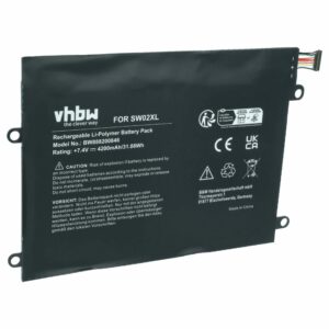 Bateria vhbw para HP portátil - SW02XL, HSTNN-IB7N - 4200 mAh 7.4V Li-polymer