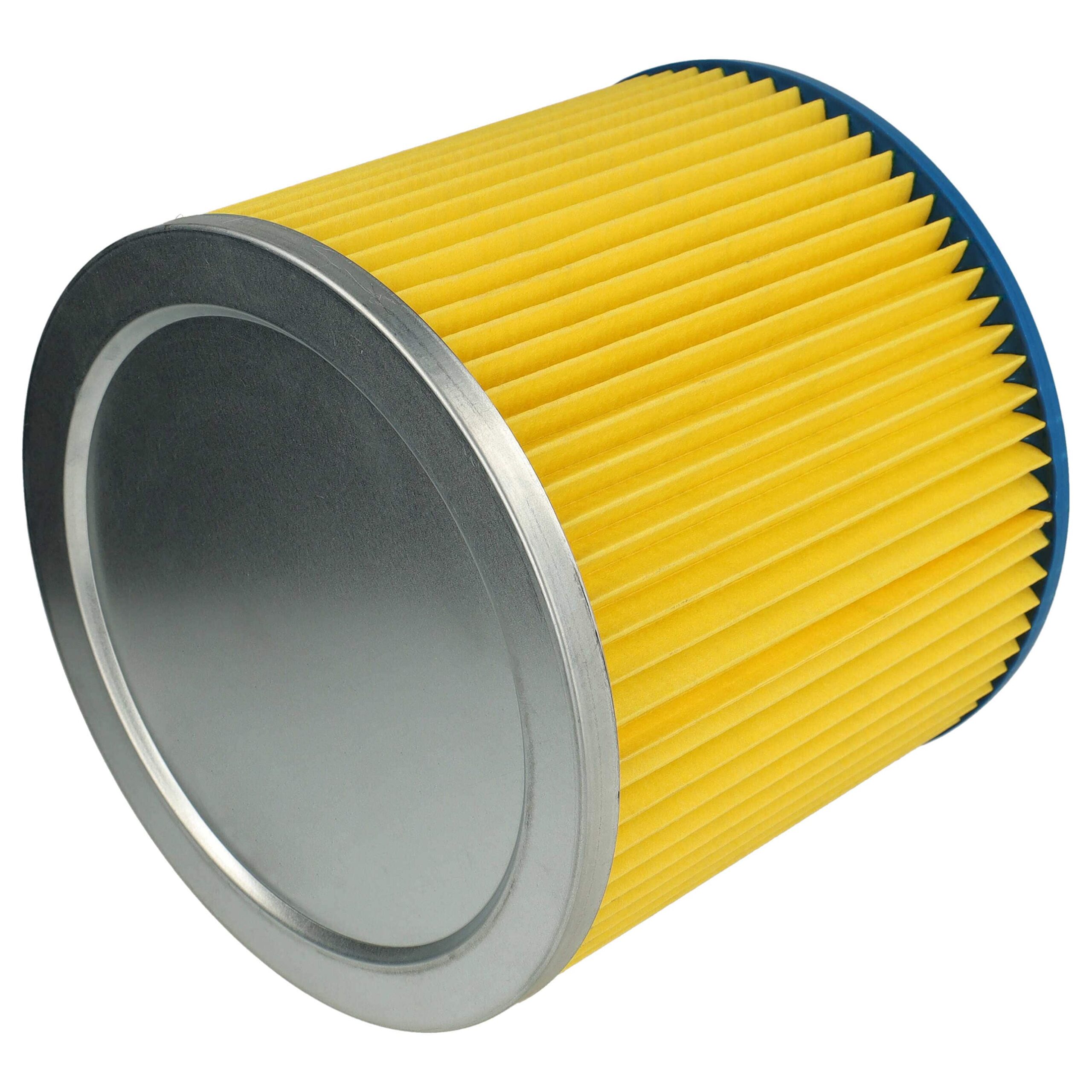 10x Filtro de Cartucho vhbw Compatível com Einhell 2351110 para Aspiradores Güde, Azul/Amarelo - Image 4