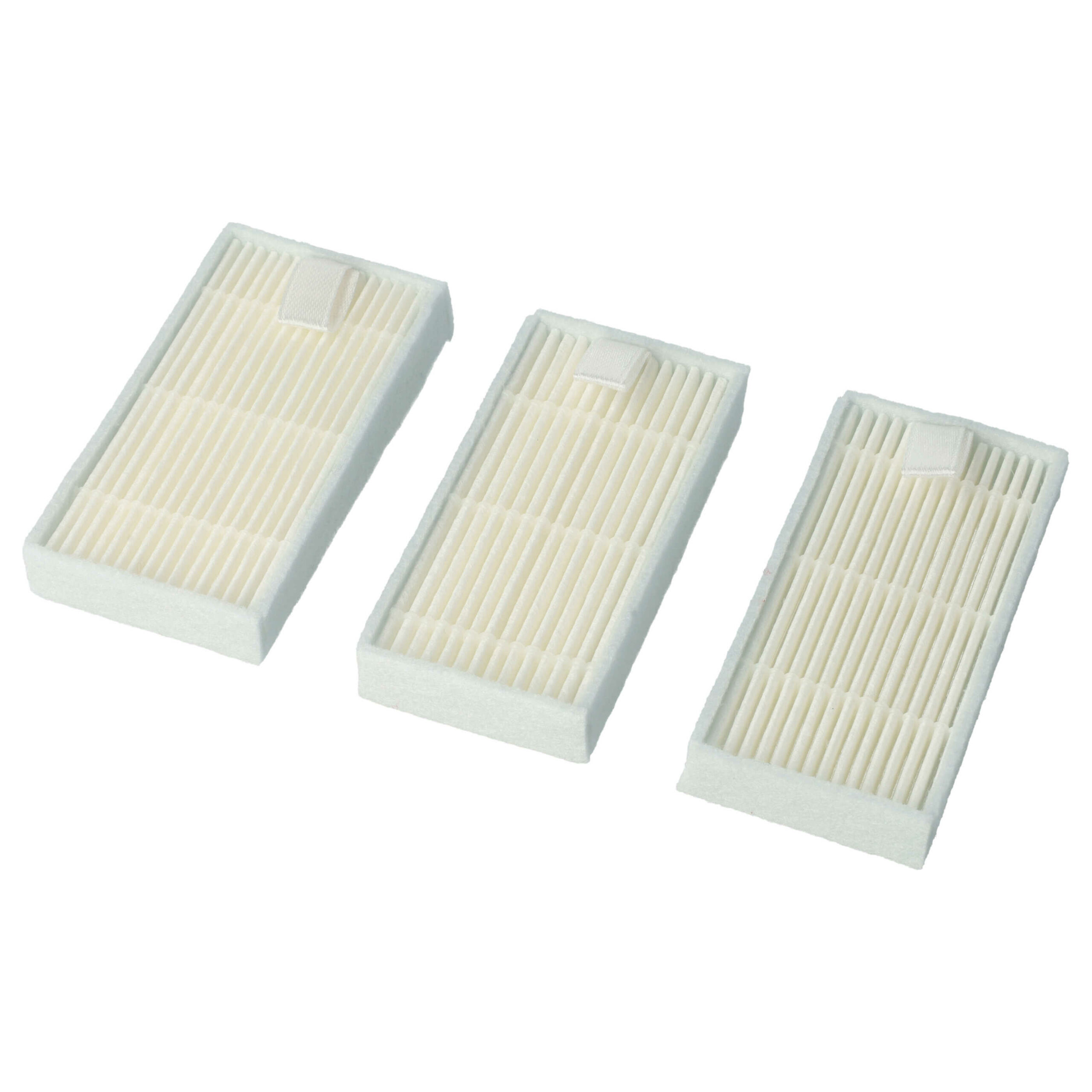 3x Filtro H11 compatível com Medion MD18500, MD18501, E32 SW, iLife V5, Proscenic 790T - vhbw