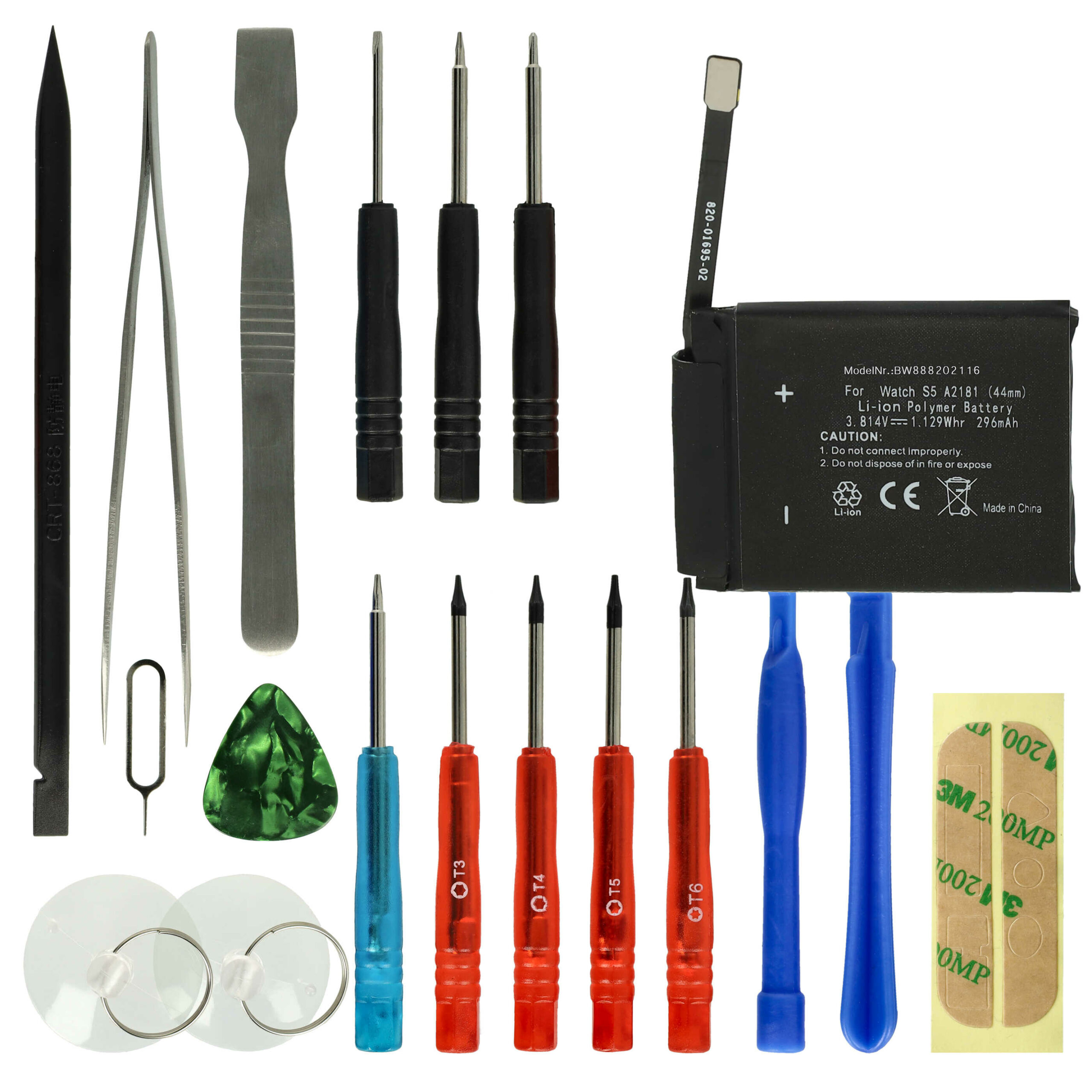 Bateria vhbw para Apple Smartwatch A2181 - 296 mAh 3.81 V Li-polymer + Ferramentas - Image 2