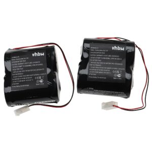 Bateria para Sistema de Alarme ABUS FU2986 - 2x 15 Ah 3V Alcalina vhbw