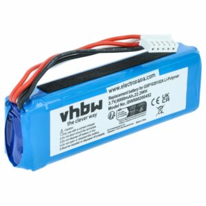 Bateria de substituição vhbw para JBL Charge 3 e 3 Stealth Edition - Li-polymer 6000 mAh