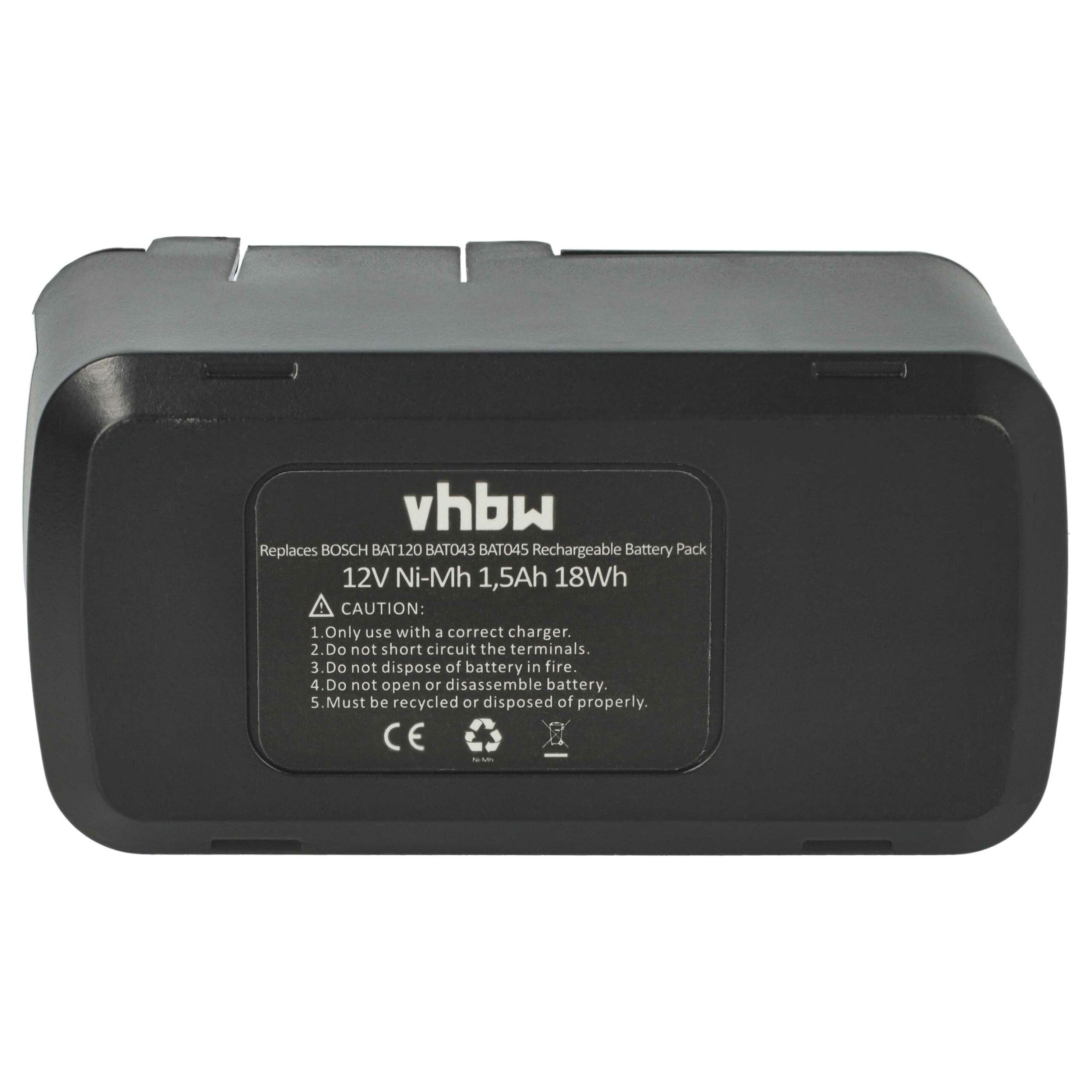 Bateria de Substituição Bosch 2607335055, 2607335054, 2607335071 - 12V 1500mAh NiMH - Image 3