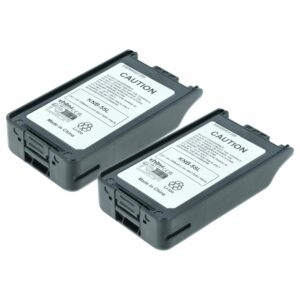 2x Bateria para Rádio Kenwood KNB-57L, KNB-78L, KNB-55L, KNB-56N, KNB-24L, KNB-35L - 3300 mAh 7.4 V Li-Ion