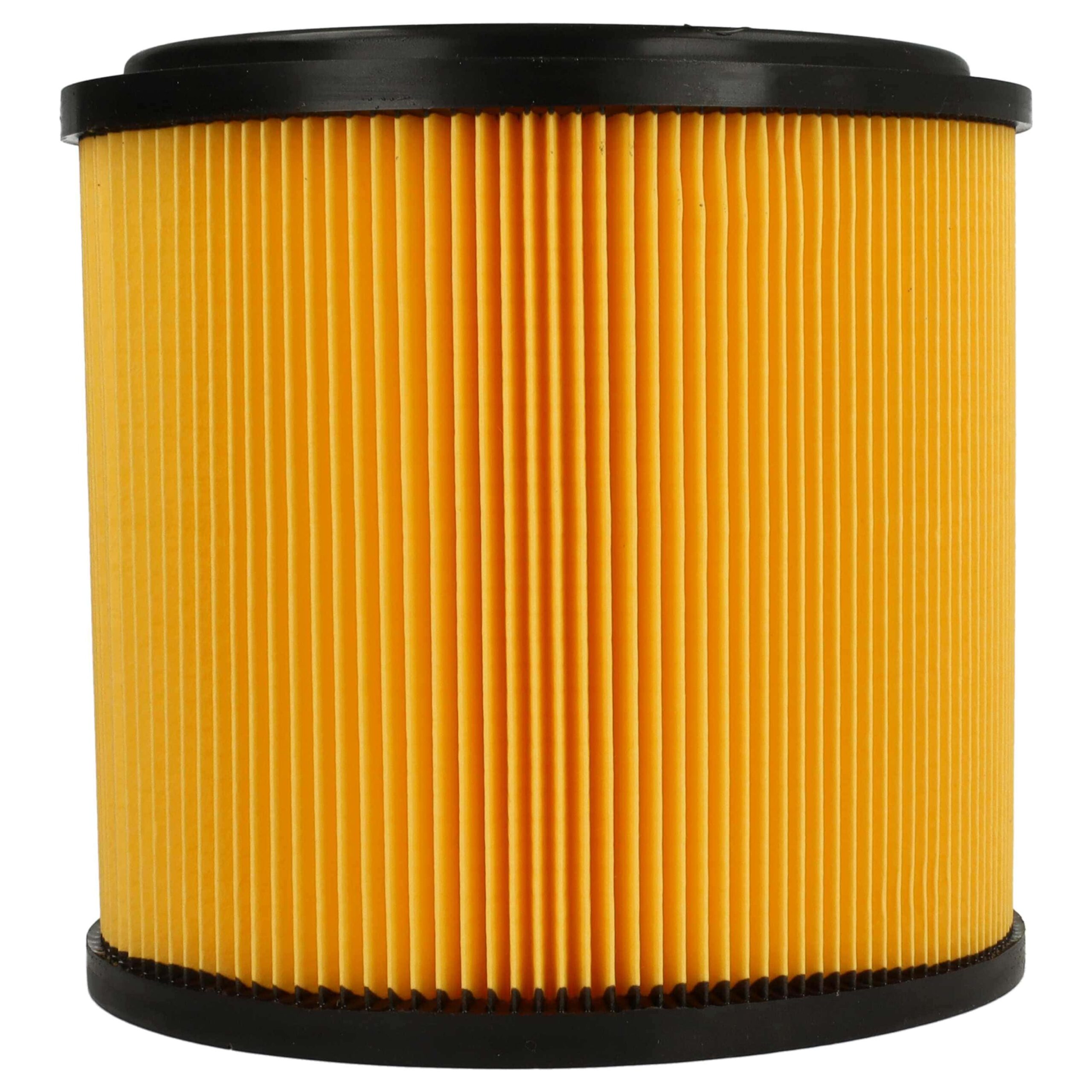 4x Filtro Cartucho Substituto Grizzly 91092030 para Aspirador Parkside, Preto/Amarelo - Image 2