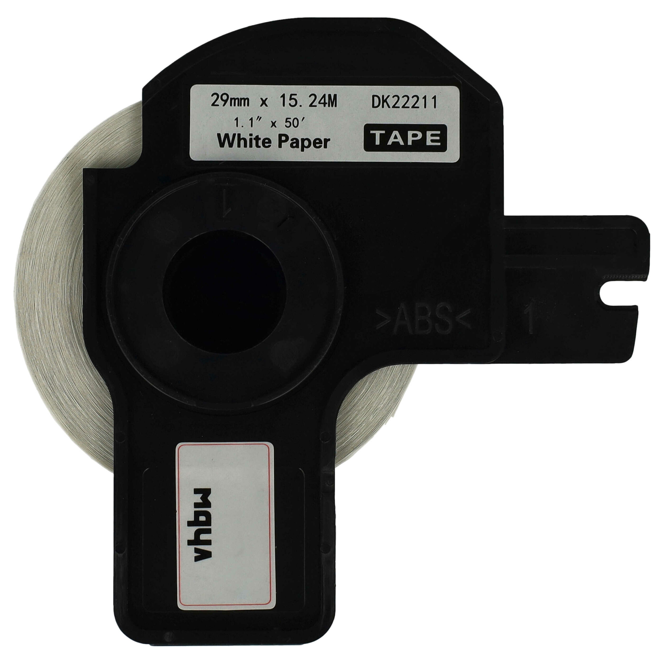 Rolo de Etiquetas compatível com Brother DK-22211 - Premium 29 mm x 15,24 m + Suporte - Image 3