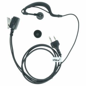 Auricular de Segurança com Botão de Resposta e Clip - vhbw