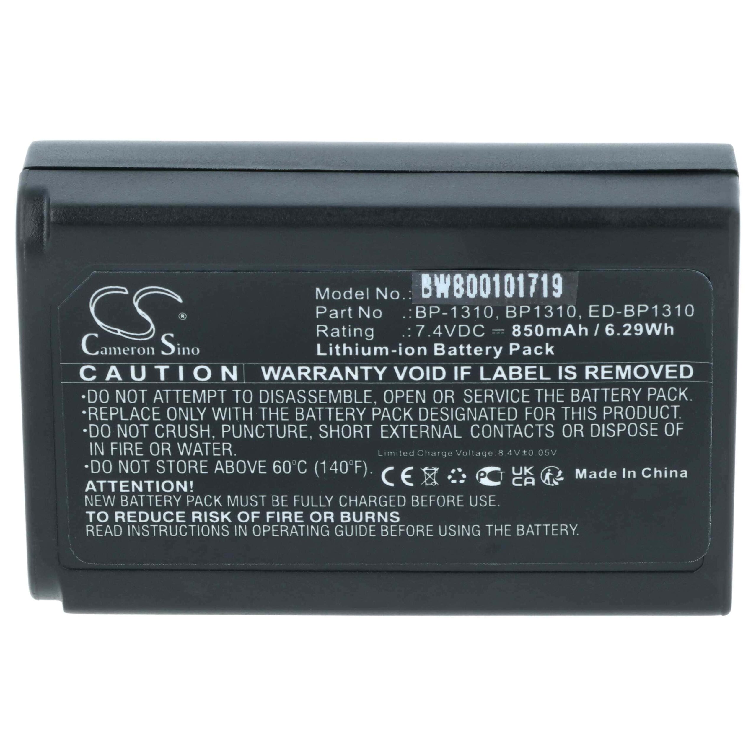 2x Bateria vhbw para Samsung AD43-00192A, BP1310, BP-1310, ED-BP1310 - 1000mAh, 7.2V, Li-Ion - Image 3