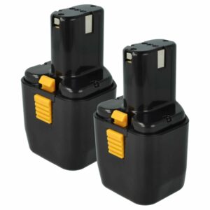 2x Bateria vhbw compatível com Hitachi EB12B, EB12G, EB1224, EB12, EB12M - 2100 mAh, 12 V, NiMH