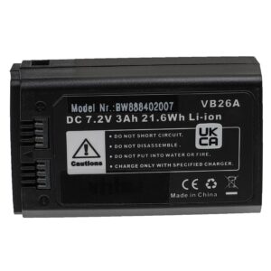 Bateria para Flash Godox VB26A, VB26 - vhbw 3000 mAh 7.2 V Li-Ion