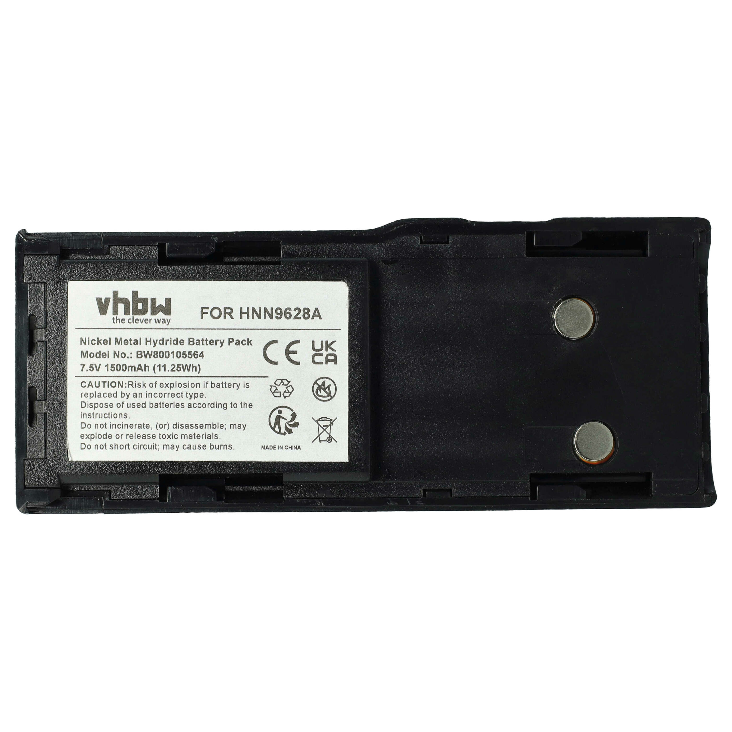 Bateria de substituição vhbw para Motorola HNN8133C, HNN9628A, HNN8308A, HNN9628 - 1500 mAh 7.5 V NiMH com clip de cintura - Image 3