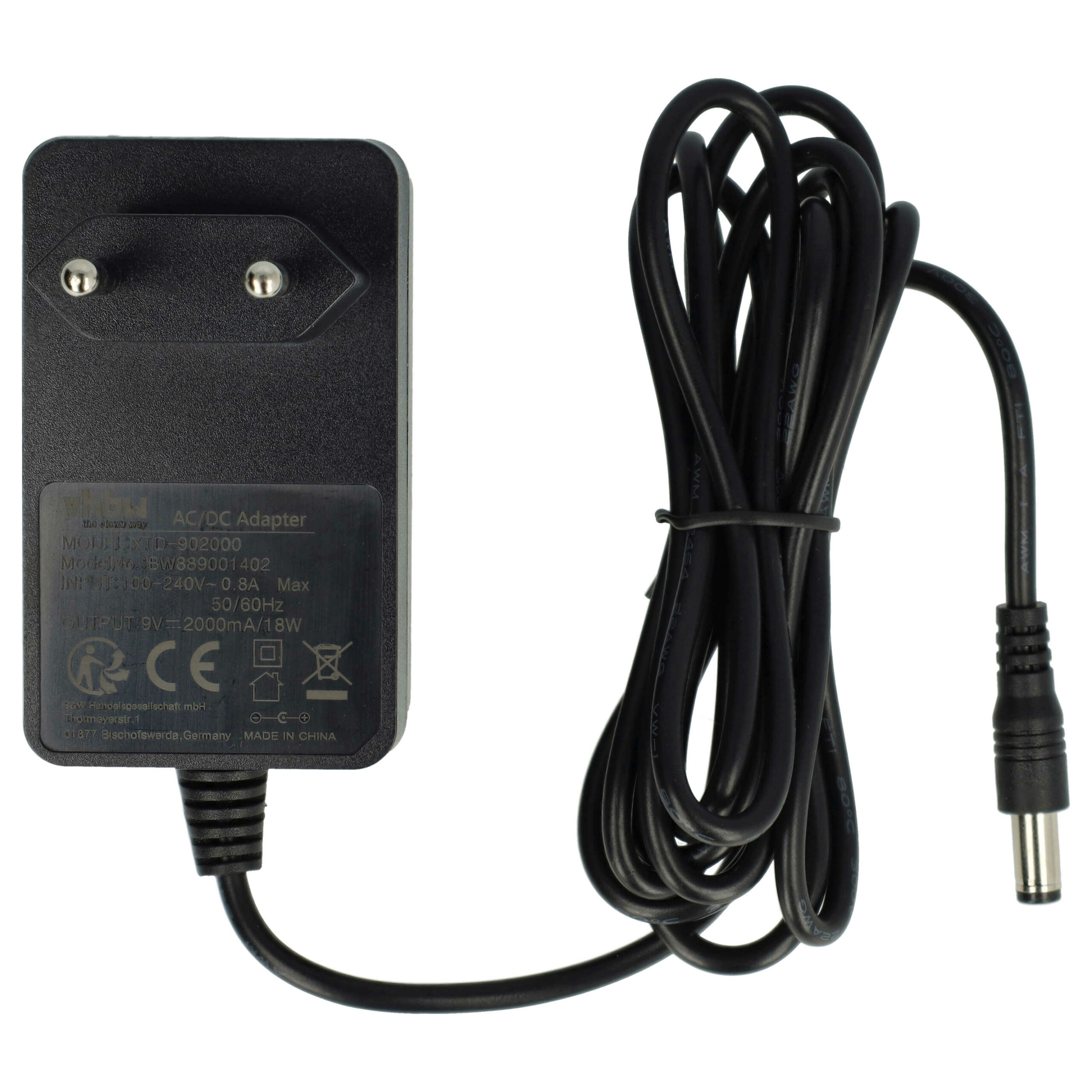 Adaptador de Alimentação vhbw para Teclados Alesis e M-Audio - Substitui Thomann NT092A - Image 2