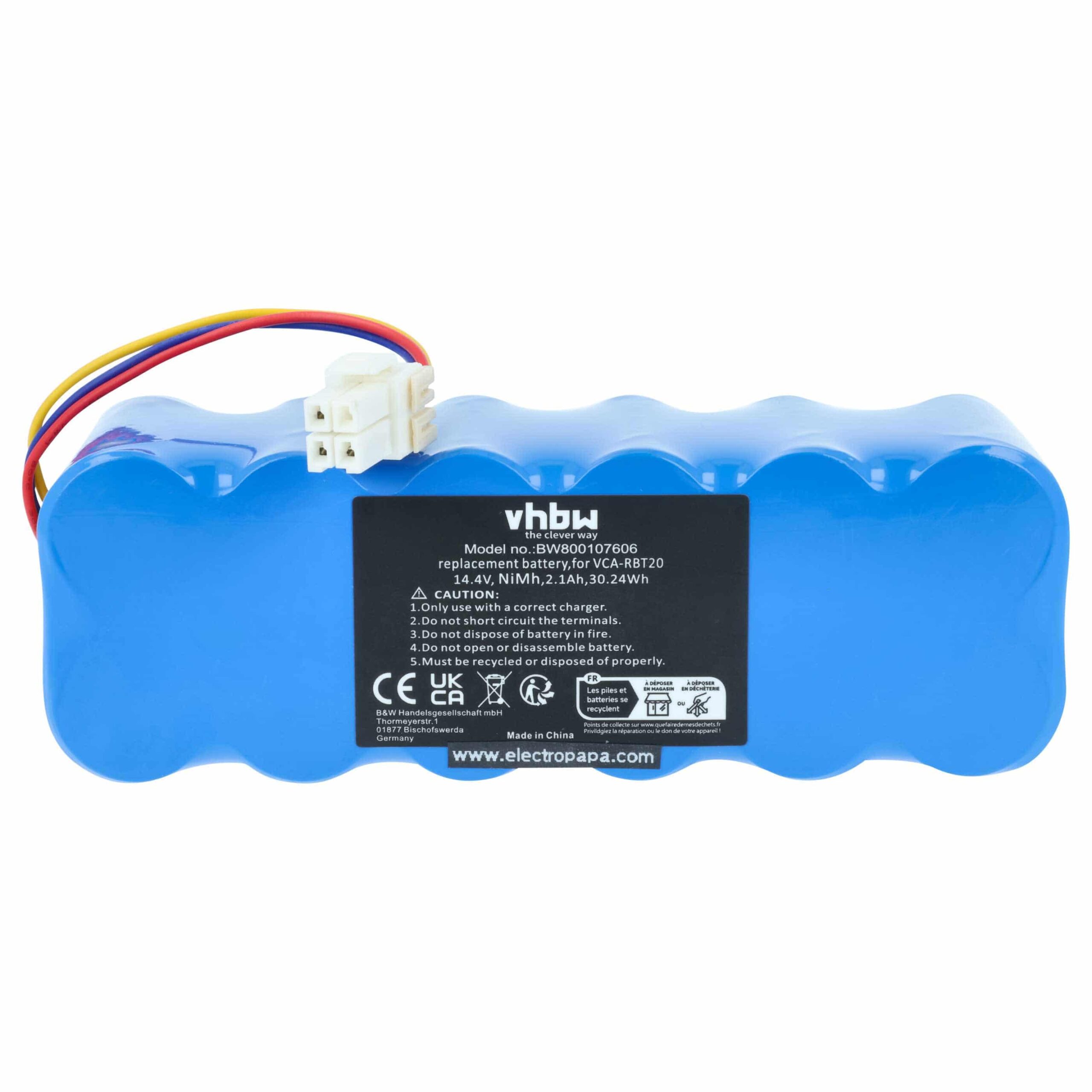 Bateria vhbw para Samsung 2100mAh, 14.4V, NiMH - Compatível com AP5576883, DJ63-01050A, AP5579205, DJ96-00113A - Image 3
