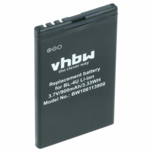 Bateria para Telemóvel vhbw substitui Doro RCBNTC04 - 900 mAh 3.7 V Li-Ion