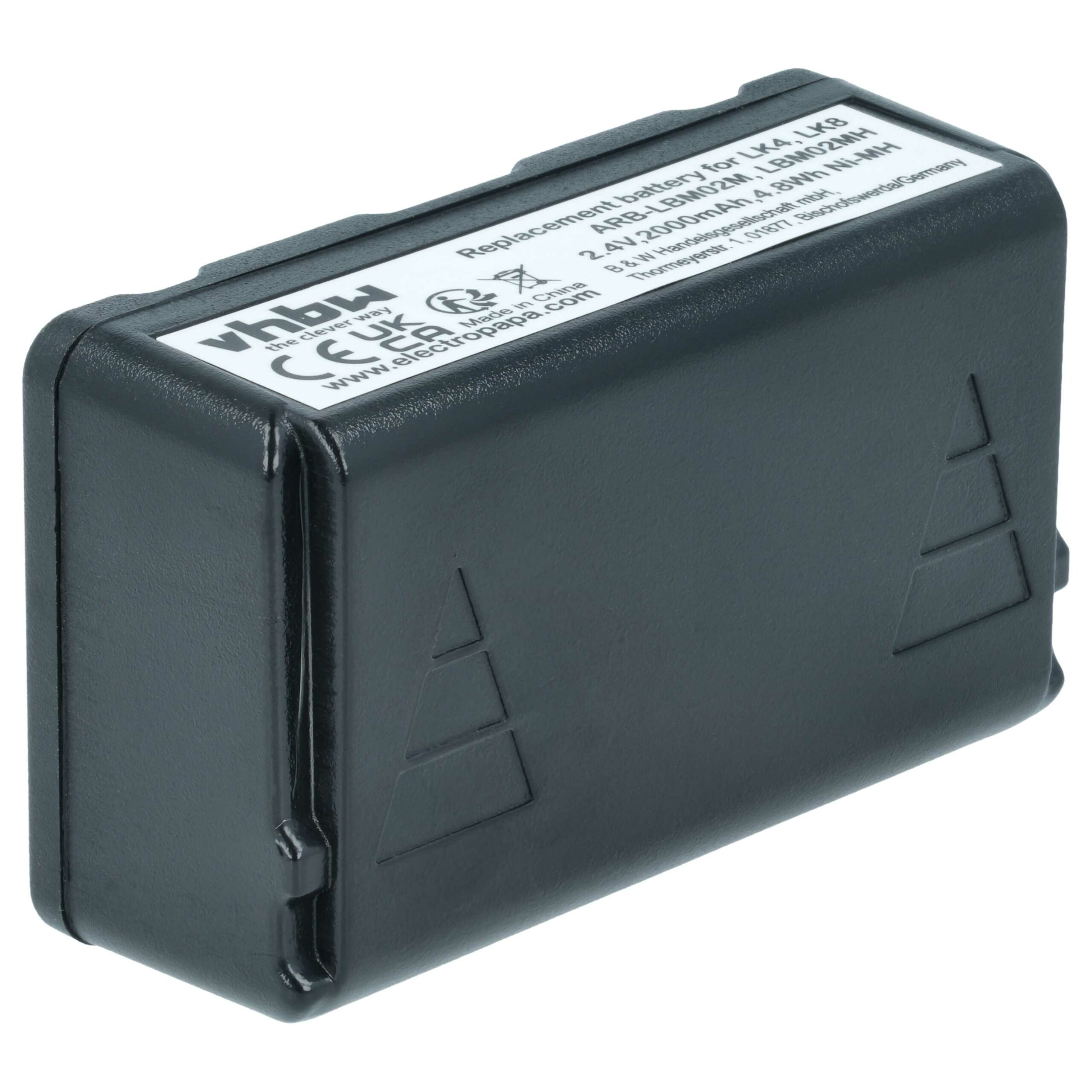 Bateria de Substituição 2x vhbw para Telecomando Autec ARB-LBM02M, LBM02MH - 2000 mAh 2.4 V NiMH - Image 2