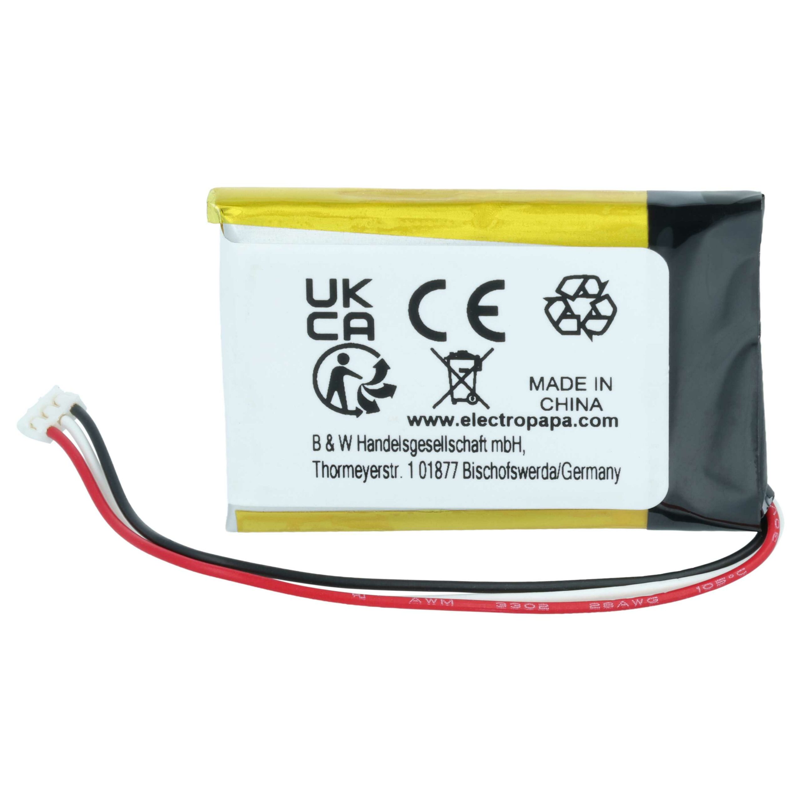 Bateria vhbw para Phonak IP462539 - 300 mAh 3.7 V Li-polímero - Image 4