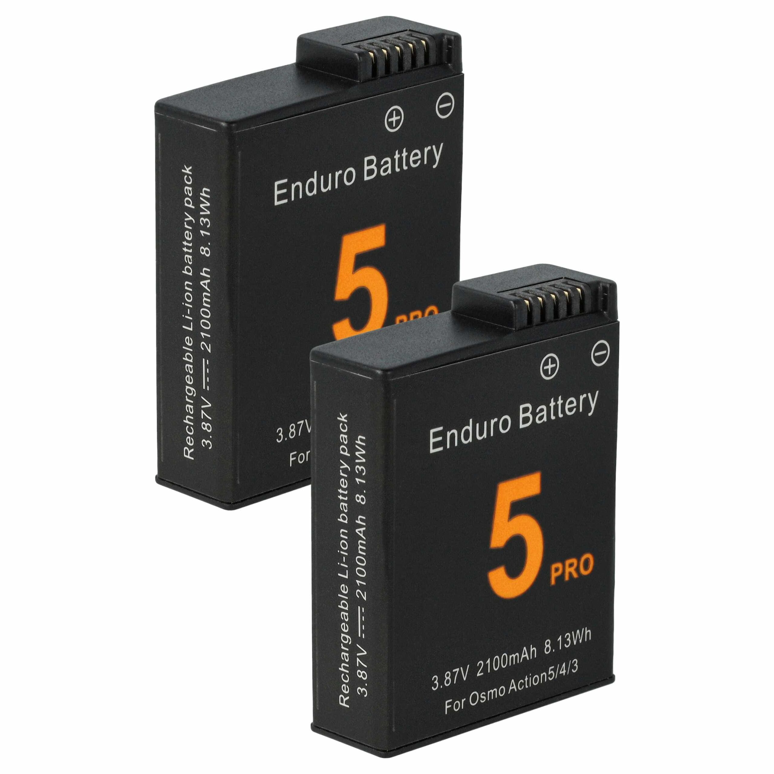 Bateria vhbw compatível DJI BCX204-1950-3.87 - 2100mAh, 3.8V, Li-Ion (Pack de 2)