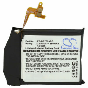 Bateria vhbw para Samsung Smartwatch EB-BR760ABE, EB-BR760 - 350 mAh 3.85 V Li-polímero + Ferramentas