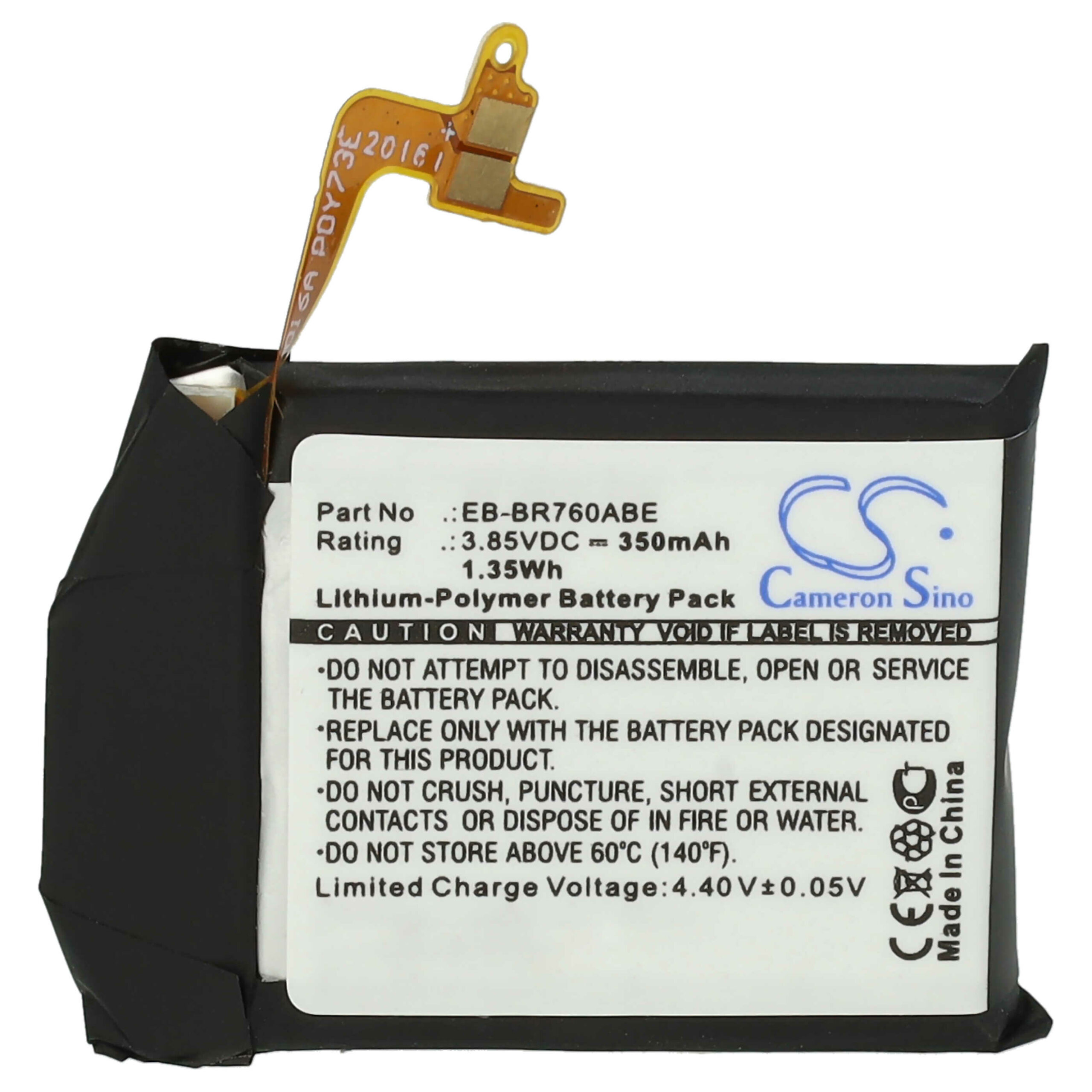 Bateria vhbw para Samsung Smartwatch EB-BR760ABE, EB-BR760 - 350 mAh 3.85 V Li-polímero + Ferramentas