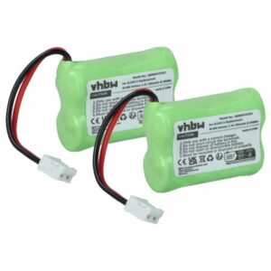 2x Bateria compatível SL30013 para telefone fixo Simvalley - 400 mAh 2.4 V NiMH