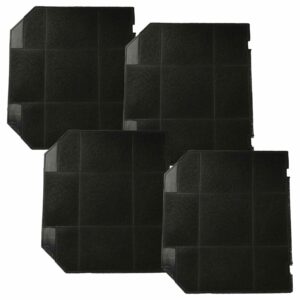 4x Filtro de Carvão Ativado para Neff - Compatível Electrolux 027279900 - 26.5 x 23.7 x 1.6 cm