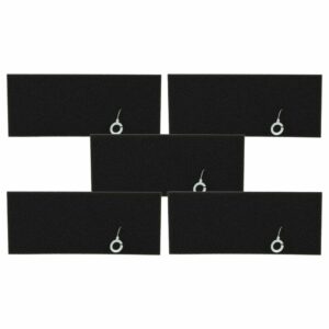 5x Filtros de Espuma para Aspirador Bosch - Substitui 4242001238839, 17000301