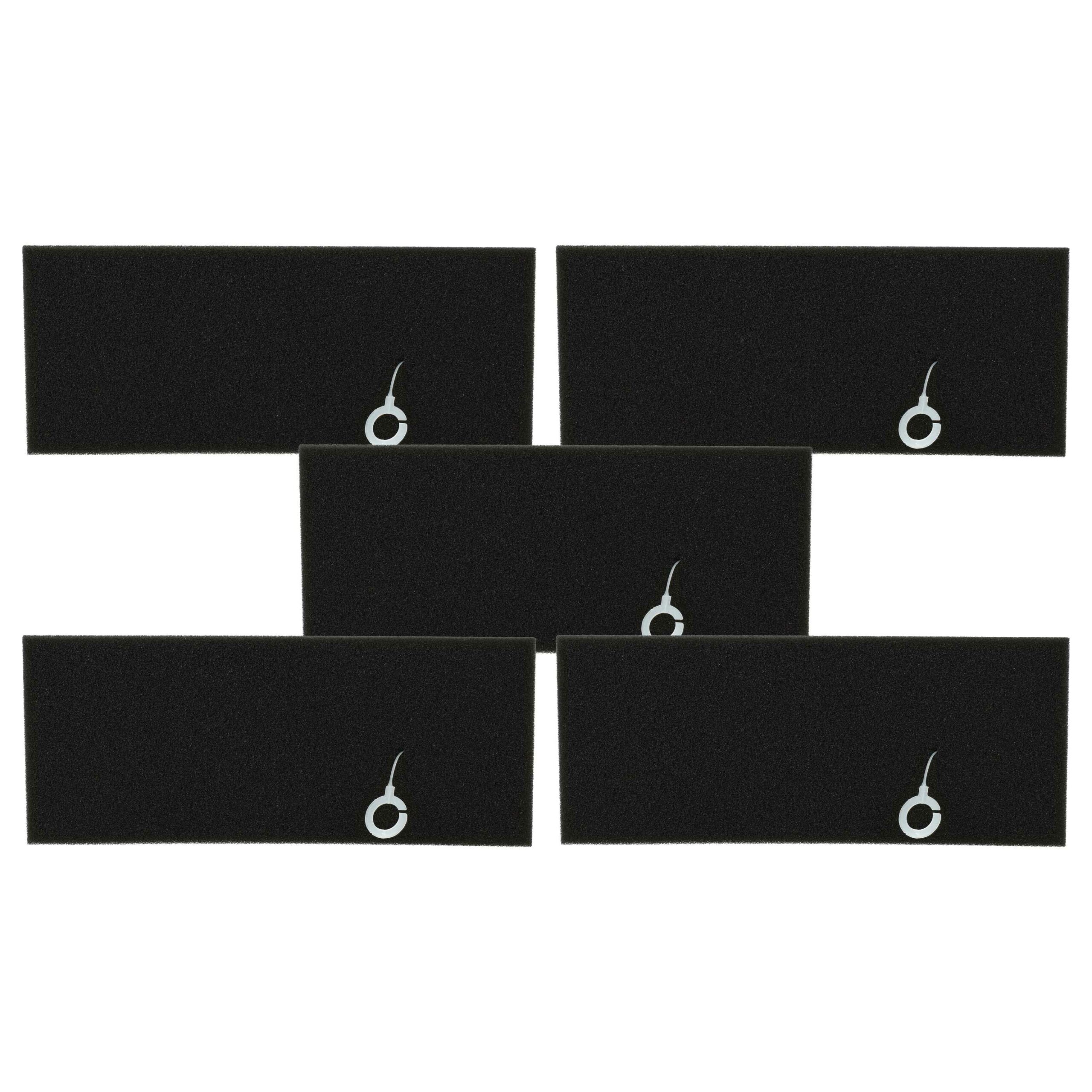 5x Filtros de Espuma para Aspirador Bosch - Substitui 4242001238839, 17000301