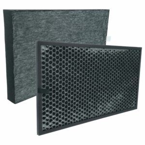 Conjunto de 2 Filtros para Purificadores de Ar Sharp FZ-C100DFE, FZ-C100DFU - Filtro HEPA e Carvão Ativado vhbw