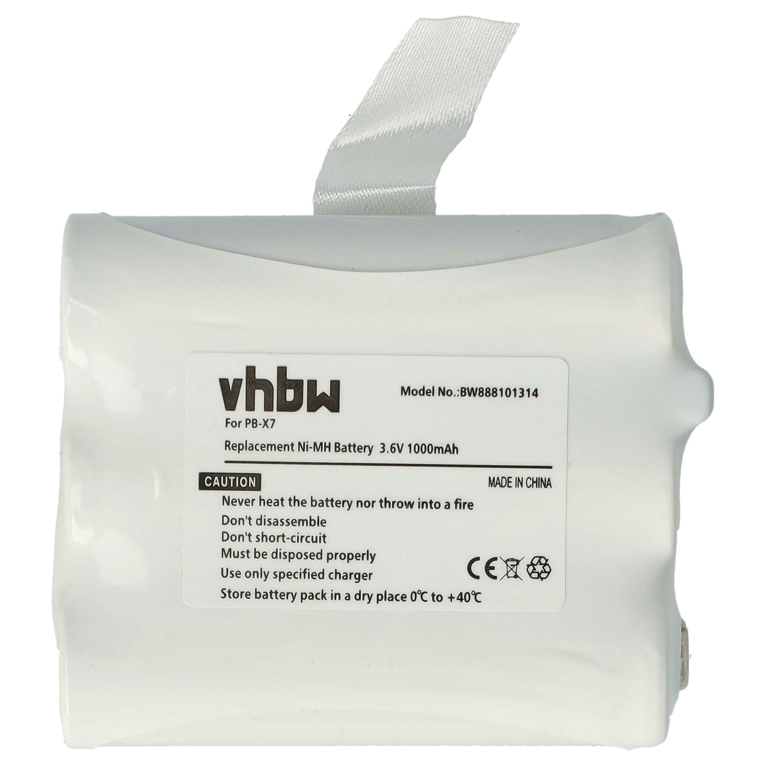 Bateria de substituição vhbw para rádio Midland PB-X7 - 1000 mAh 3.6 V NiMH - Image 3