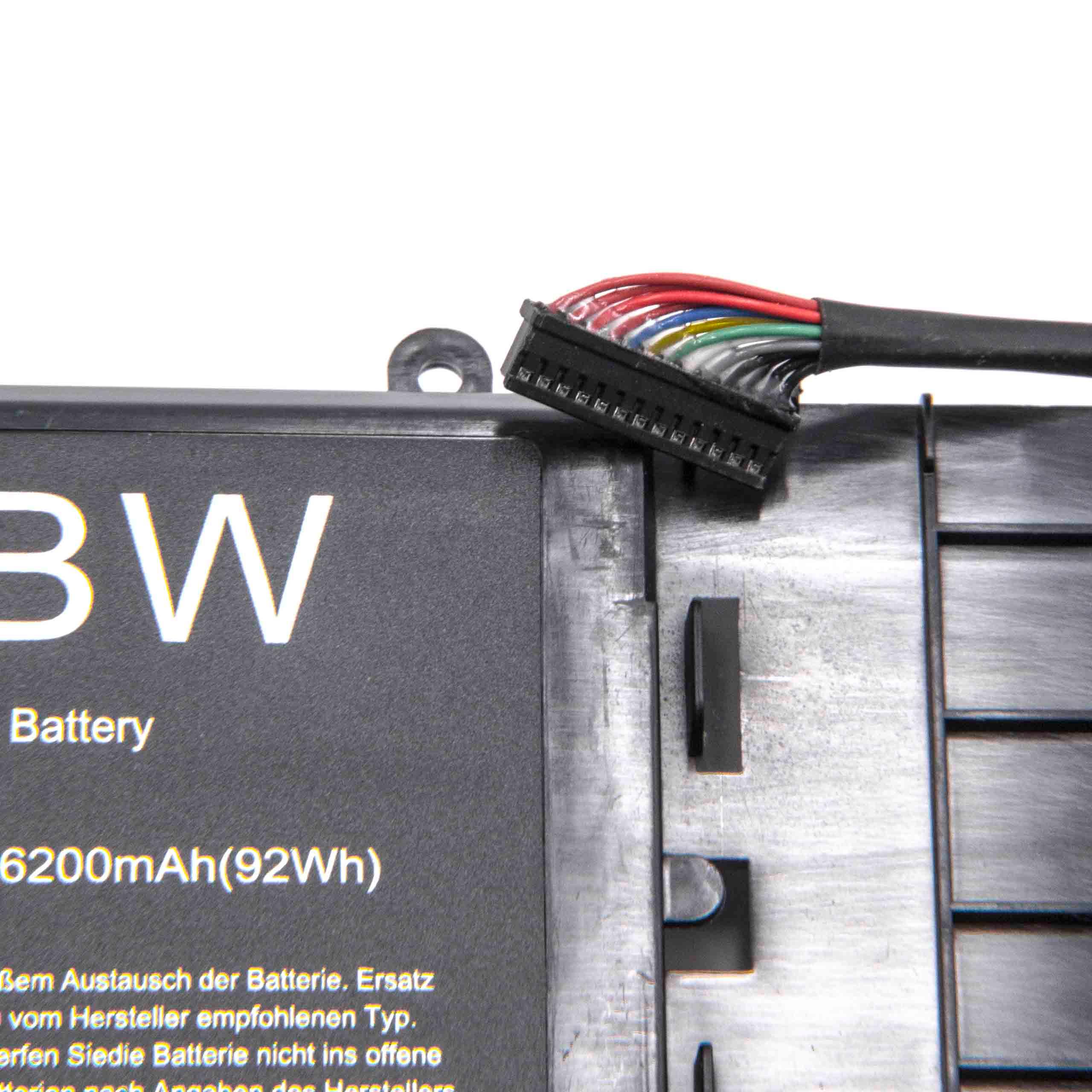 Bateria vhbw para Portátil Dell - 6200 mAh 14.8 V Li-Ion (substitui 05046J, 6JHCY, 6JHDV) - Image 2