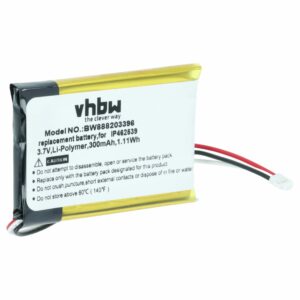 Bateria vhbw para Phonak IP462539 - 300 mAh 3.7 V Li-polímero