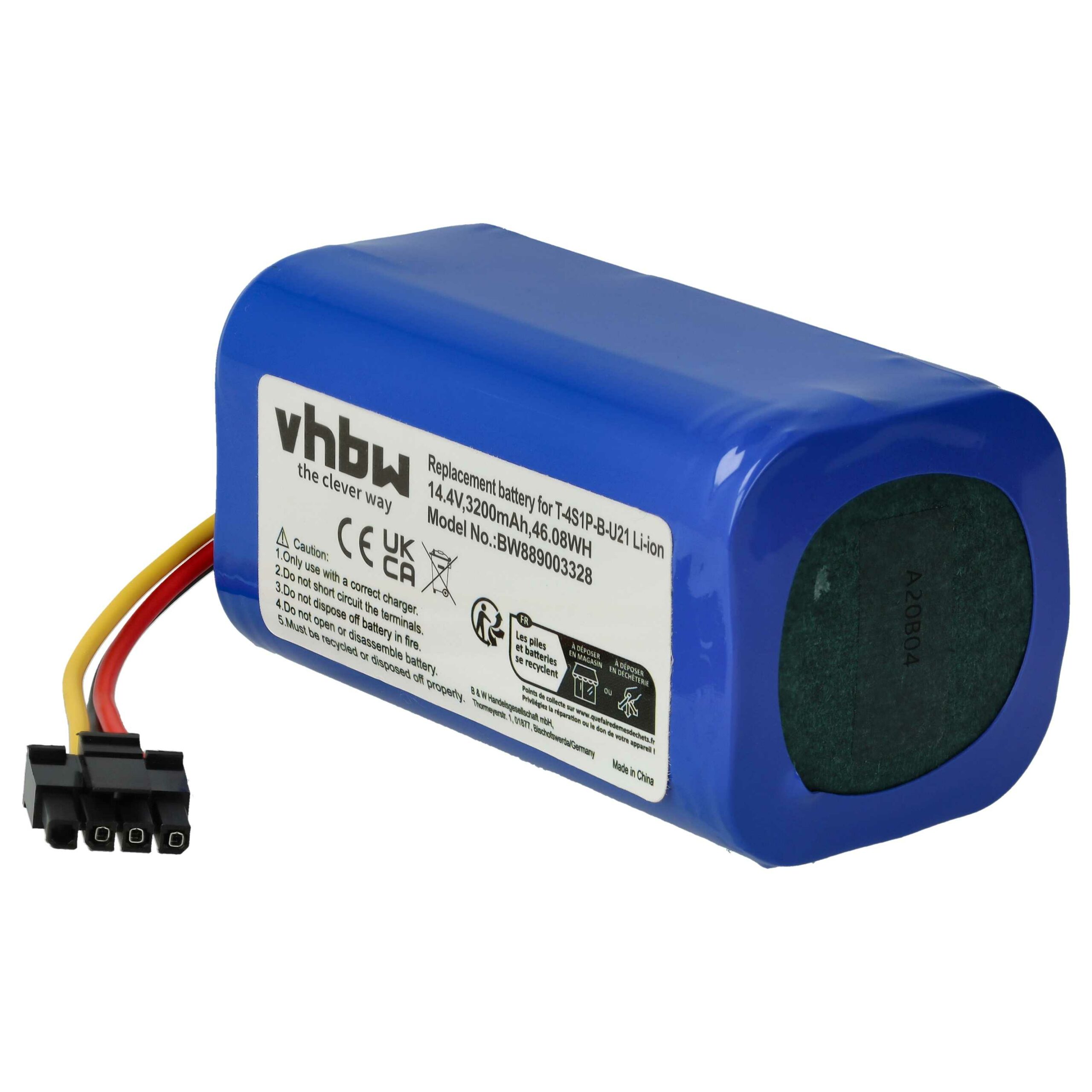 Bateria vhbw para Proscenic T-4S1P-B-U21 - 3200mAh, 14.4V, Li-Ion - Image 4