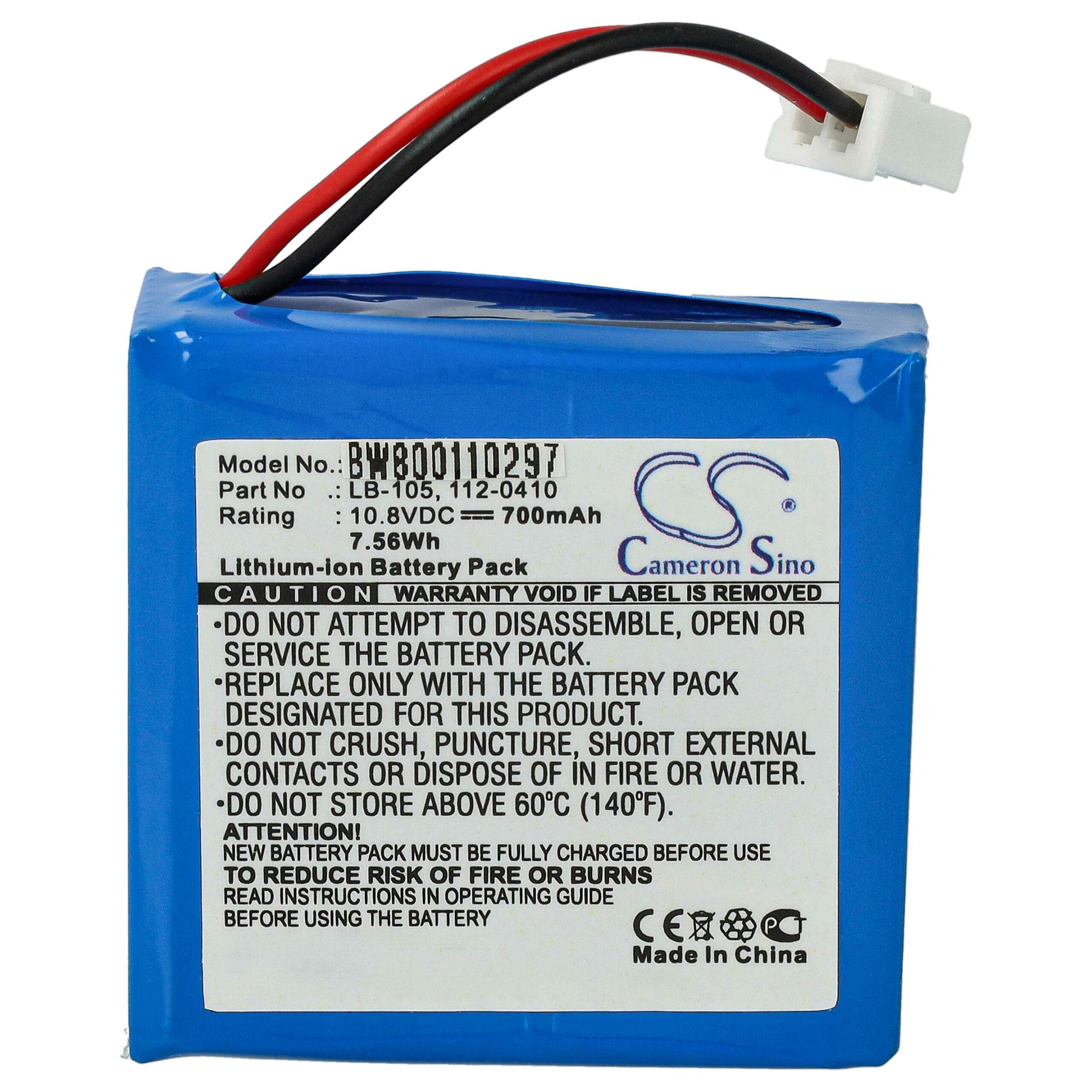 Bateria vhbw para SafeScan LB-105, 112-0410 - Scanner POS 700 mAh 10.8 V - Image 3