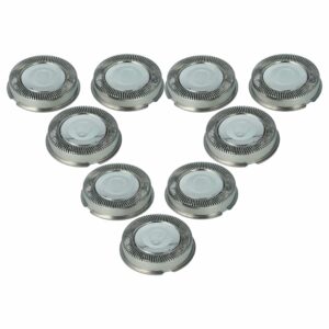 9 Cabeças de Corte vhbw para Philips HP1917, HQ2 - Prateado