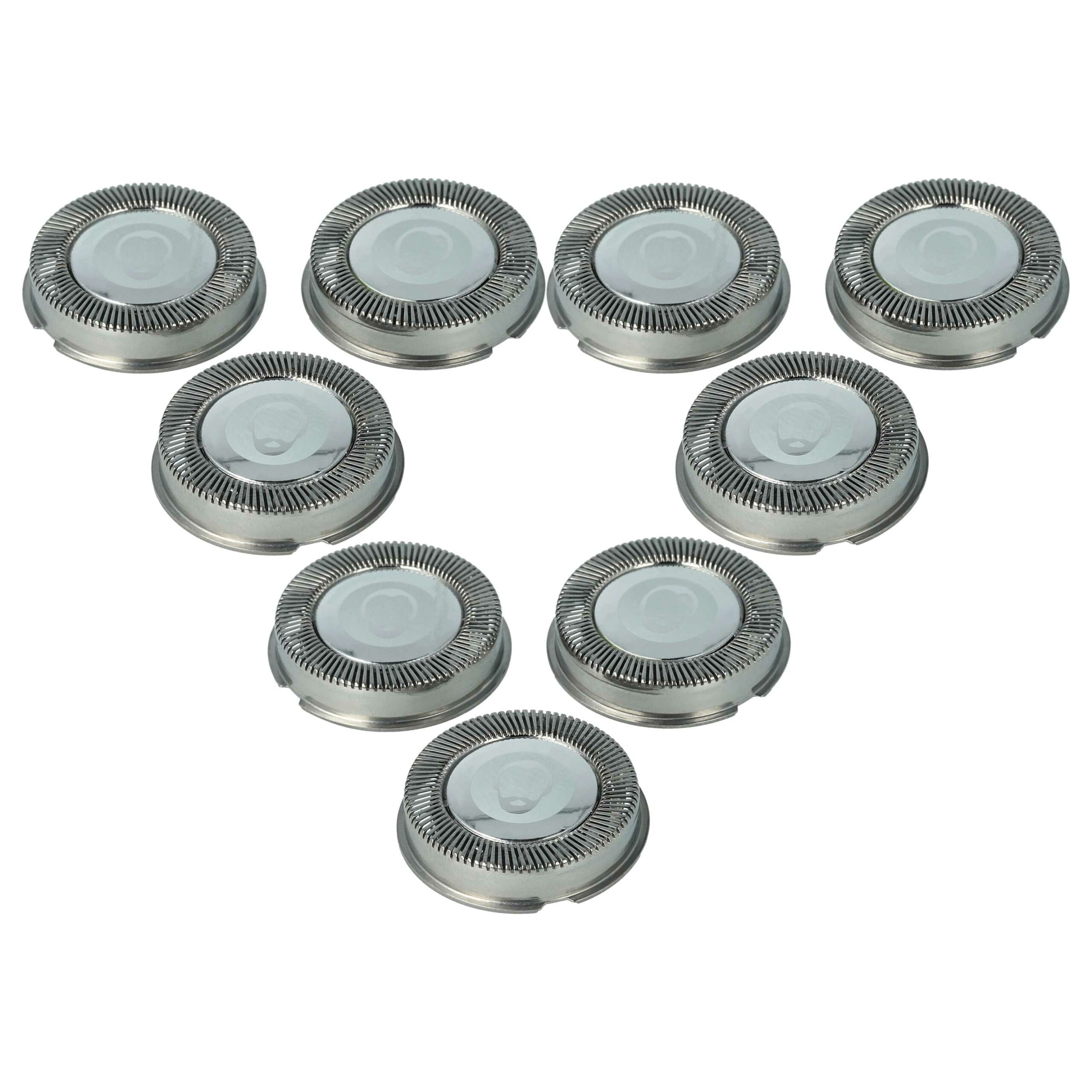 9 Cabeças de Corte vhbw para Philips HP1917, HQ2 - Prateado