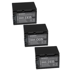3x Bateria EXTENSILO para Sony NP-FV50, NP-FV100, NP-FV40, NP-FV30, NP-FV70, NP-FV60 - 2060mAh, 7.4V, Li-Ion